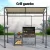 Instahut Beige Grill Gazebo: UV & Water-Resistant, Steel Frame, 218cm x 112cm for Outdoor BBQ & Patio, Includes Hooks