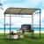 Instahut Beige Grill Gazebo: UV & Water-Resistant, Steel Frame, 218cm x 112cm for Outdoor BBQ & Patio, Includes Hooks