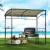 Instahut Beige Grill Gazebo: UV & Water-Resistant, Steel Frame, 218cm x 112cm for Outdoor BBQ & Patio, Includes Hooks