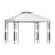 Instahut 3x3m Iron Art Gazebo - Elegant White Outdoor Wedding Tent, Water & UV Resistant, Easy Assembly, 1-Year Warranty