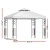 Instahut 3x3m Iron Art Gazebo - Elegant White Outdoor Wedding Tent, Water & UV Resistant, Easy Assembly, 1-Year Warranty