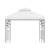 Instahut 3x3m Iron Art Gazebo - Elegant White Outdoor Wedding Tent, Water & UV Resistant, Easy Assembly, 1-Year Warranty