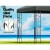 Instahut 4x3m Iron Art Gazebo Marquee – Elegant Grey, UV & Water-Resistant Tent for Outdoor Weddings & Events