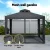 Instahut Gazebo 3m x 3m Outdoor Tent - UV & Water-Resistant, Insect-Proof Mesh, Double-Zip Entrances, Grey Canopy