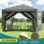 Instahut 3x3m Grey Pop Up Gazebo Marquee Tent - UV-Resistant, Adjustable Height, Easy Setup, with Carry Bag & Panels