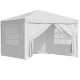 Instahut 3x3m Pop Up Gazebo Tent - White, Weather-Resistant, Steel Frame, Portable Canopy for Outdoor Events & Camping
