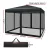 Instahut 3x3m Pop-Up Gazebo Marquee, UV & Water Resistant 210D Oxford Fabric, Mesh Walls, Portable & Adjustable Height