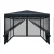 Instahut 3x3m Pop-Up Gazebo Marquee, UV & Water Resistant 210D Oxford Fabric, Mesh Walls, Portable & Adjustable Height