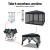 Instahut 3x3m Pop-Up Gazebo Marquee, UV & Water Resistant 210D Oxford Fabric, Mesh Walls, Portable & Adjustable Height