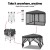 Instahut 3x3m Gazebo Pop-Up Marquee: UV-Resistant, Waterproof Oxford Tent with Mesh Walls for Outdoor Events, Grey