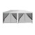 Instahut 3x6m Pop-Up Gazebo Tent with Mesh Wall - UV & Water-Resistant, Adjustable Height, for Outdoor Events
