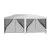 Instahut 3x6m Pop-Up Gazebo Tent with Mesh Wall - UV & Water-Resistant, Adjustable Height, for Outdoor Events