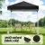 Instahut 2x2m Black Outdoor Gazebo, UV-Resistant Oxford Fabric, Steel Frame, with Base Pods for Patio, Garden, Events