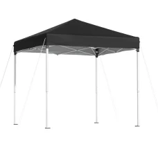 Instahut 2x2m Black Gazebo: UV-Resistant, Adjustable Steel Frame, Easy Setup with Carry Bag for Outdoor Events
