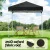 Instahut 2x2m Black Gazebo: UV-Resistant, Adjustable Steel Frame, Easy Setup with Carry Bag for Outdoor Events