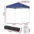 Instahut 2x2m Blue Gazebo: UV-Resistant Oxford Fabric, Powder-Coated Steel Frame, Base Pods, Carry Bag Included