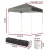 Instahut 2x2m Grey Gazebo with Base Pods - UV & Water-Resistant Oxford Fabric, Adjustable Height, Portable & Stable