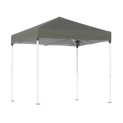 Instahut 2x2m Outdoor Gazebo, Grey - UV & Water-Resistant, Steel Frame, 3 Height Levels, Easy Setup, Carry Bag Included
