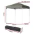 Instahut 2x2m Outdoor Gazebo, Grey - UV & Water-Resistant, Steel Frame, 3 Height Levels, Easy Setup, Carry Bag Included