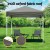 Instahut 2x2m Outdoor Gazebo, Grey - UV & Water-Resistant, Steel Frame, 3 Height Levels, Easy Setup, Carry Bag Included