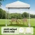 Instahut 2x2m White Gazebo: UV-Resistant, Steel Frame, Adjustable Height, w/ Base Pods for Outdoor Events