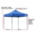 Instahut 3x3m Blue Pop-Up Gazebo with Base Pods - UV & Water Resistant, 3 Heights, Quick Set-Up for Outdoor Events