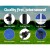 Instahut 3x3m Blue Pop-Up Gazebo with Base Pods - UV & Water Resistant, 3 Heights, Quick Set-Up for Outdoor Events