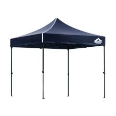 Instahut 3x3m Navy Pop Up Gazebo - Durable 500D Oxford Fabric, UV & Water Resistant, Easy Setup & Adjustable Heights