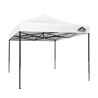 Instahut 3x3 Pop Up Gazebo Tent - 500D Oxford, UV & Water Resistant, Easy Setup, Adjustable Heights, 1-Year Warranty