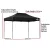 Instahut 4.5x3m Pop Up Gazebo, Black - Durable 500D Oxford Fabric, UV & Water Resistant, Adjustable Height, Easy Setup