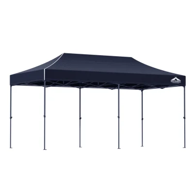 Instahut 3x6m Pop Up Gazebo w/Base Pods, Navy - UV & Water Resistant Tent for Weddings, Events, Camping, Market Days
