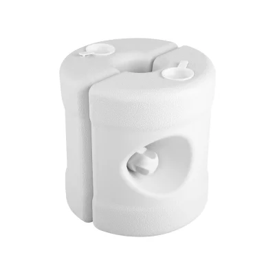 Instahut Gazebo Base Pod Kit - 4 Pack Stabilizing Marquee Set with Water/Sand Fill, 24x24x25cm, Easy Assembly, White