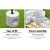 Instahut Gazebo Base Pod Kit - 4 Pack Stabilizing Marquee Set with Water/Sand Fill, 24x24x25cm, Easy Assembly, White