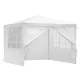 Instahut 3x3m Gazebo Marquee Wedding Tent - Durable Steel Frame, UV & Water Resistant, Easy Setup, Adjustable Height