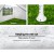 Instahut 3x3m Gazebo Marquee Wedding Tent - Durable Steel Frame, UV & Water Resistant, Easy Setup, Adjustable Height