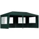 Instahut 3x6m Wedding Party Gazebo - Green Marquee Tent, UV & Water-Resistant, Steel Frame, 4 Removable Panels