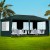 Instahut 3x6m Wedding Party Gazebo - Green Marquee Tent, UV & Water-Resistant, Steel Frame, 4 Removable Panels