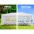 Instahut Gazebo 3x6m Wedding Party Tent - UV & Water Resistant, Steel Frame, Adjustable Panels, Carry Bag Included