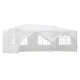 Instahut 3x6m Outdoor Marquee Gazebo - Wedding Party Tent with 6 Removable Panels, UV-Resistant, Waterproof Canopy