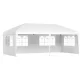 Instahut 3x6m White Gazebo Pop Up Marquee - Waterproof UV-Resistant Tent with Removable Side Walls, Carry Bag & More