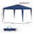 Instahut 3x3m Wedding Party Gazebo Marquee Tent - Durable PVC Coated, UV & Water Resistant, Easy Setup, Blue