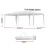 Instahut 3x6m Wedding Gazebo - Durable White Canopy Tent with UV & Water Resistance for Outdoor Events & Camping
