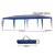 Instahut 3x9m Blue Wedding Party Gazebo – Durable UV & Water-Resistant Canopy with Carry Bag, Ropes & Pegs Included