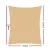 Instahut 2.5x3m Rectangle Shade Sail - 280GSM Sand Beige, UV-Resistant, Weatherproof, Commercial Grade Cloth