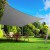 Instahut 3x5m Rectangle Shade Sail - 280GSM Grey Cloth, 98% UV Block, Weatherproof, Stainless Steel Buckles