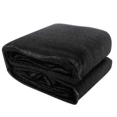 Instahut 3x6m Rectangle Black Shade Sail - 280GSM UV-Resistant Cloth with Stainless Steel Buckles, Weatherproof