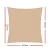 Instahut 5x5m Square Shade Sail, Sand Beige, 280GSM, 98% UV Block, Commercial Grade, Weather-Resistant, Easy Setup
