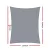Instahut 5x6m Rectangle Shade Sail, 280GSM Grey Cloth, 98% UV Protection, Weatherproof, with Stainless Steel Buckles