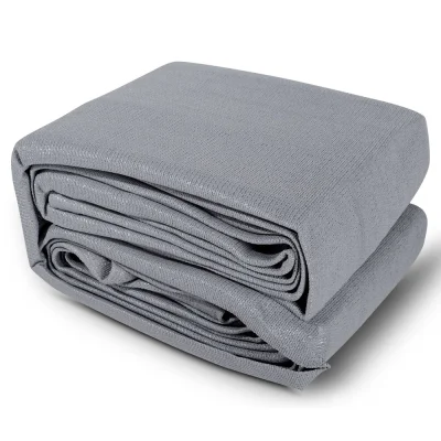 Instahut 6x6m Rectangle Shade Sail | 280GSM Grey Cloth | 98% UV Block | Weather Resistant | 1-Year Warranty