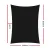 Instahut 6x8m Rectangle Shade Sail - 280GSM Black Cloth, 98% UV Block, Weatherproof, Stainless Steel Buckles